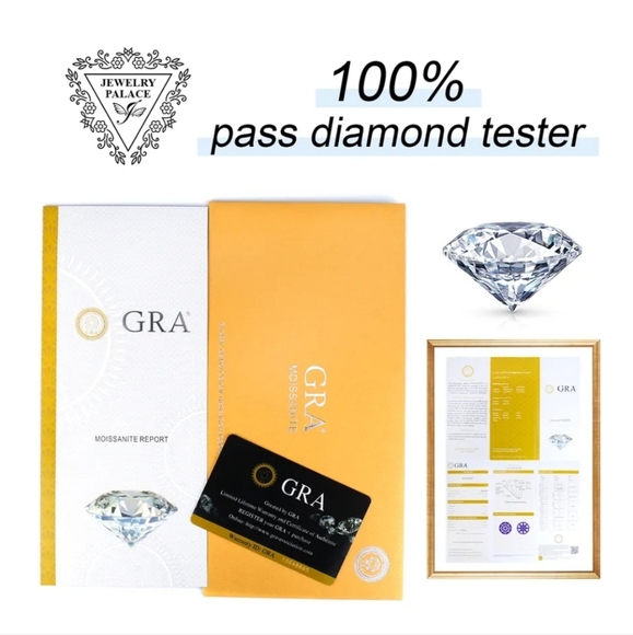 Stunning Moissanite Stud Earrings - Picture 6 of 8